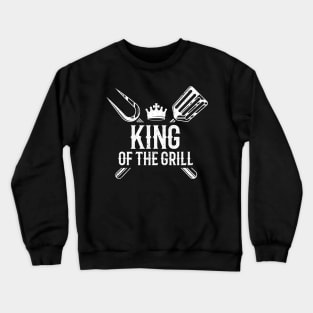 King Of The Grill Funny BBQ Gift For Men / Husband / Fiancee Crewneck Sweatshirt